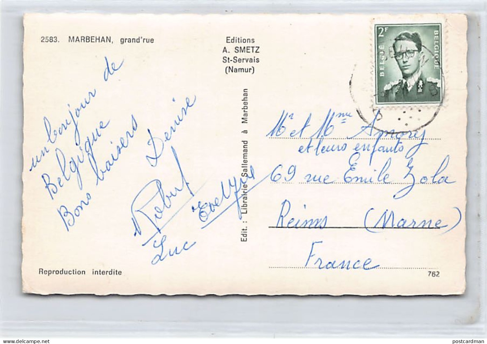 MARBEHAN (Lux.) Grand'Rue - Ed. Sallemand 2583 - Other & Unclassified