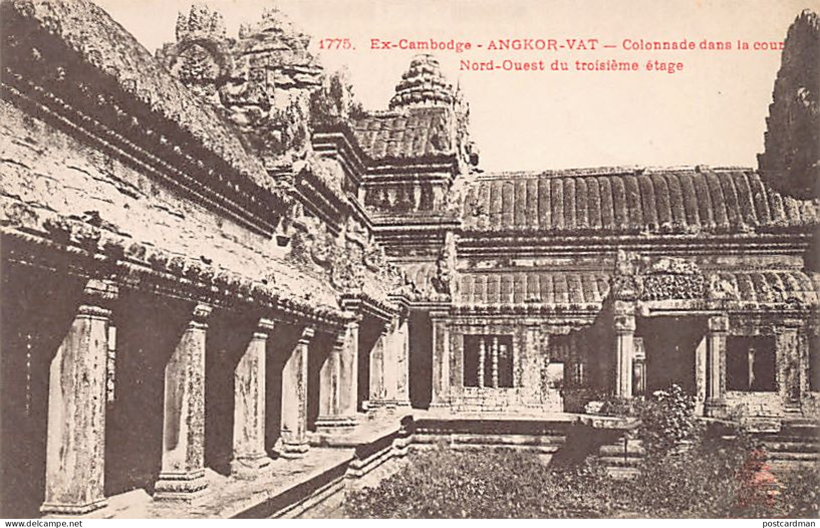 Cambodge - ANGKOR WAT - Colonnade - Ed. P. Dieulefils 1775 - Cambodia