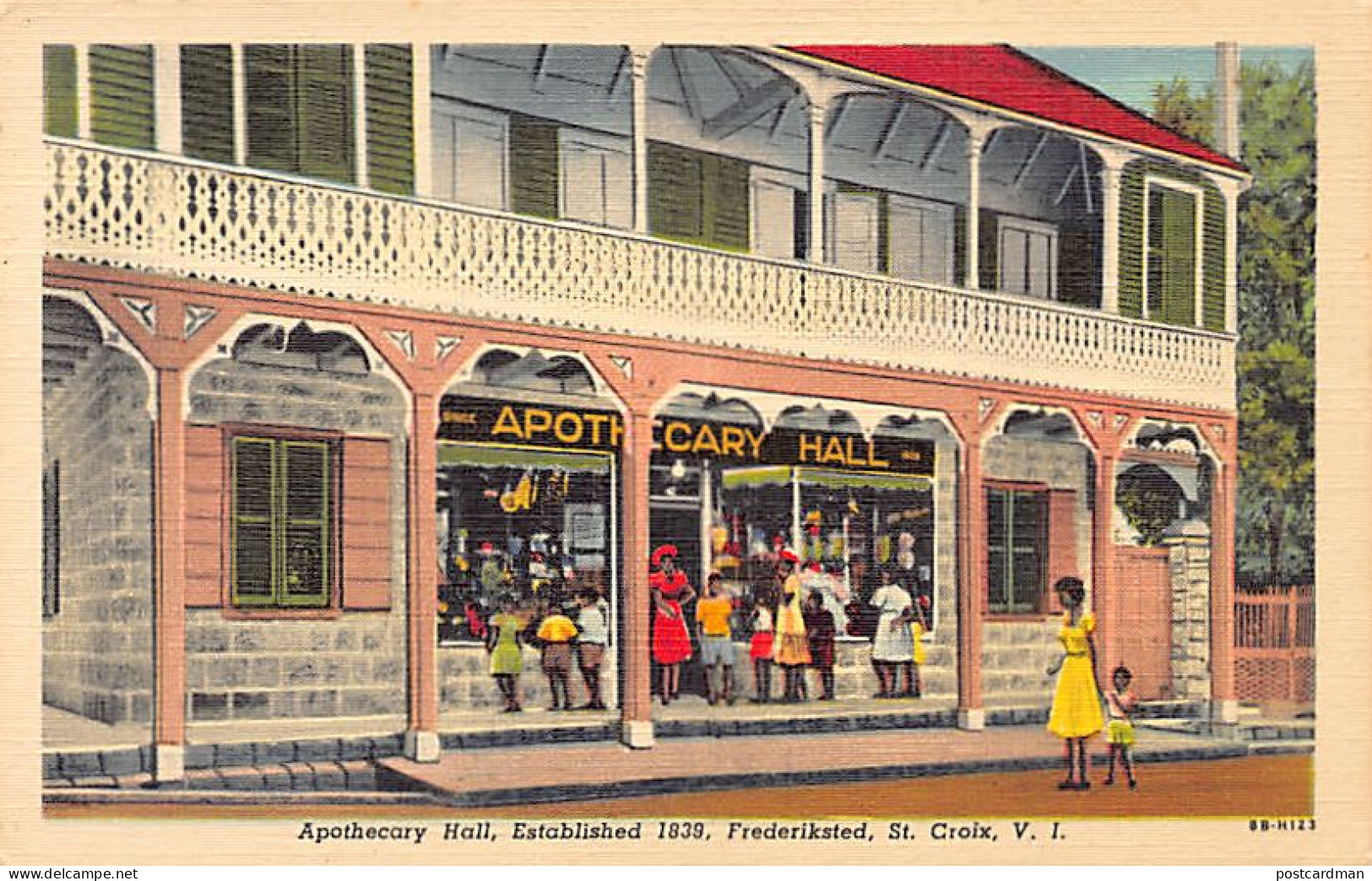 U.S. Virgin Islands - ST. CROIX - Frederiksted - Apothecary Hall - Publ. Schade's Series  - Jungferninseln, Amerik.