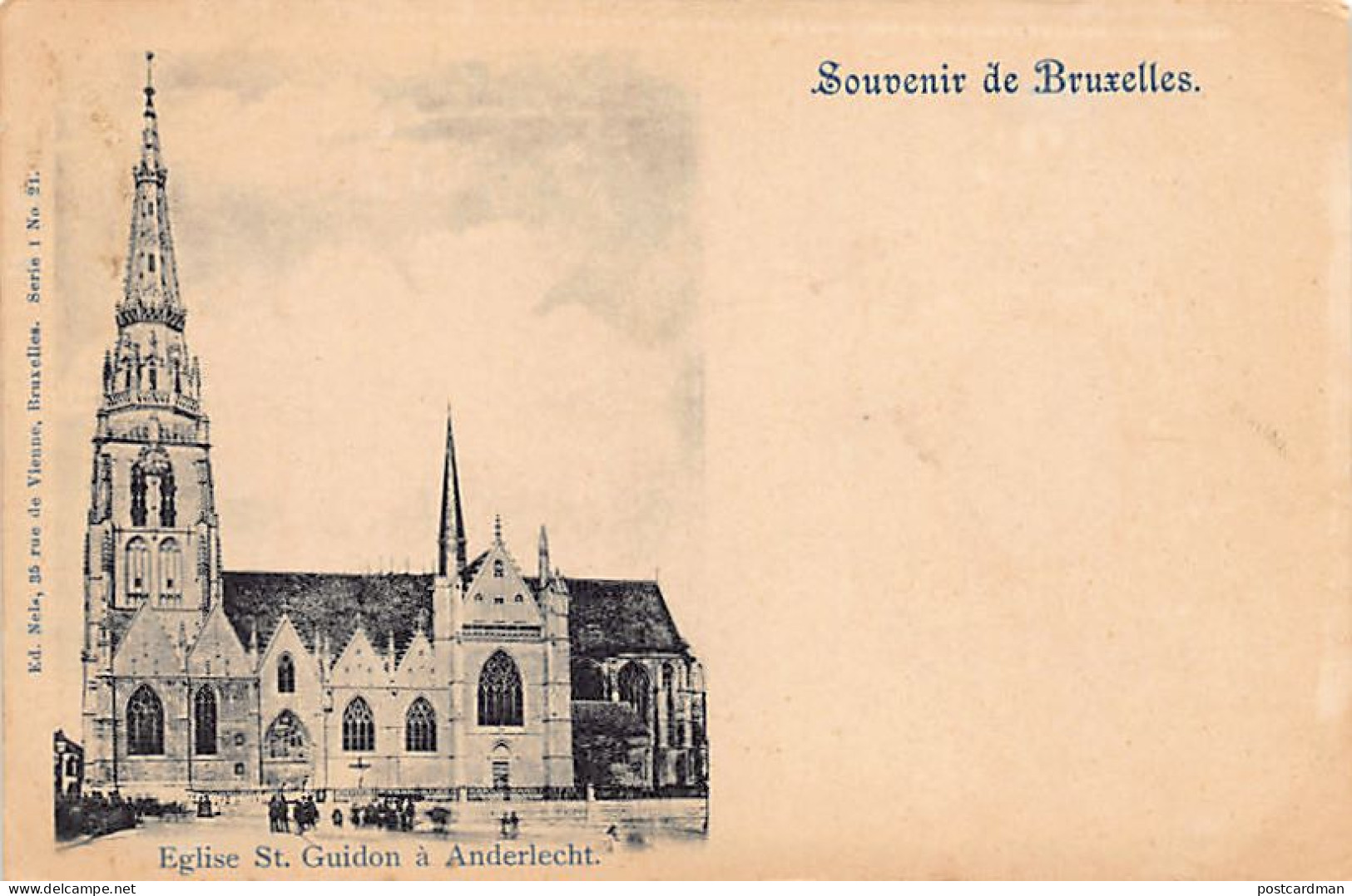 ANDERLECHT (Brux. Cap.) Eglise St. Guidon - Nels Série 1 No. 21 - Anderlecht