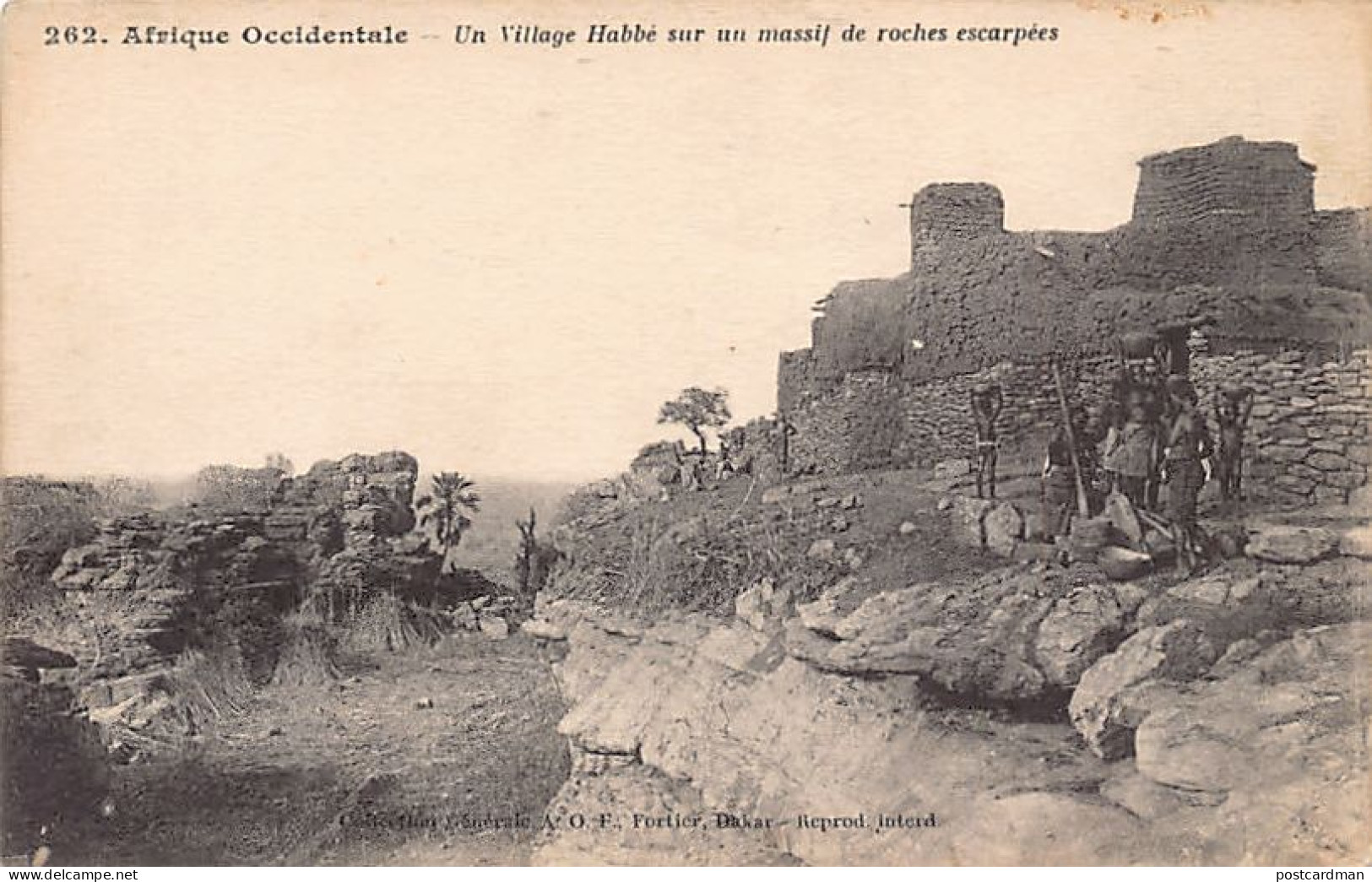 Mali - Un Village Habbé Sur Un Massif De Roches Escarpées - Ed. Fortier 262 - Malí