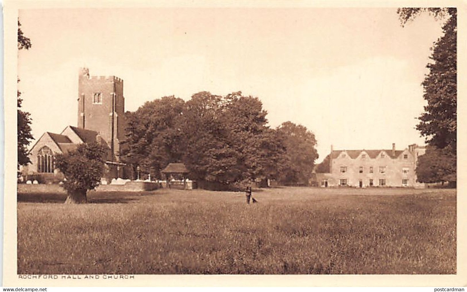 England - ROCHFORD Hall And Church - Other & Unclassified