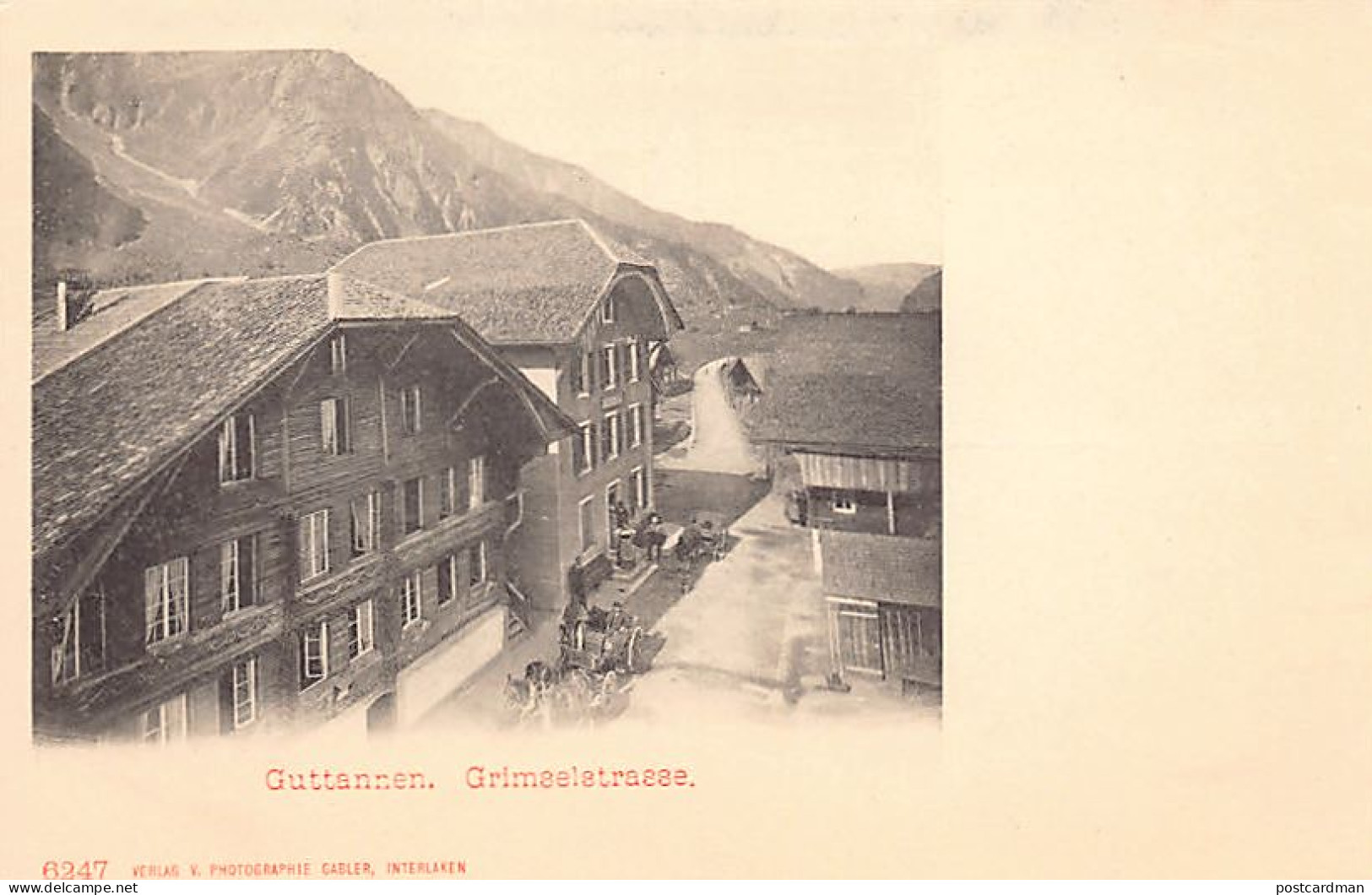 GUTTANNEN (BE) Grimselstrasse - Pferdekutschen - Verlag Gabler 6247 - Guttannen