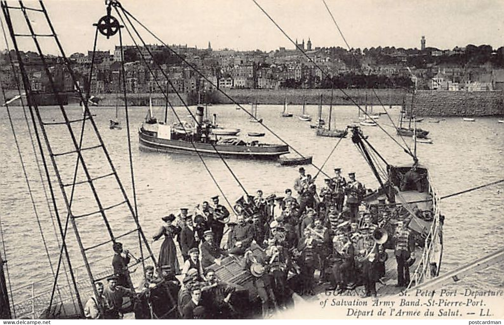 Guernsey - ST. PETER PORT - Departure Of Salvation Army Band - Publ. L.L. Levy  - Guernsey