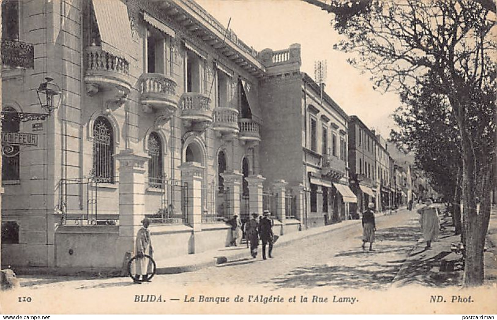 Algérie - BLIDA - La Banque De L'Algérie Et La Rue Lamy - Ed. ND. Phot. Neurdein 110 - Blida