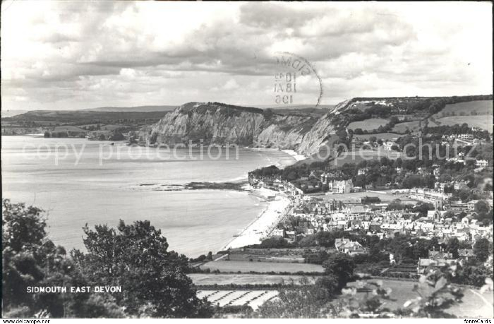 11732612 Sidmouth Town Panorama Coast East Devon - Autres & Non Classés
