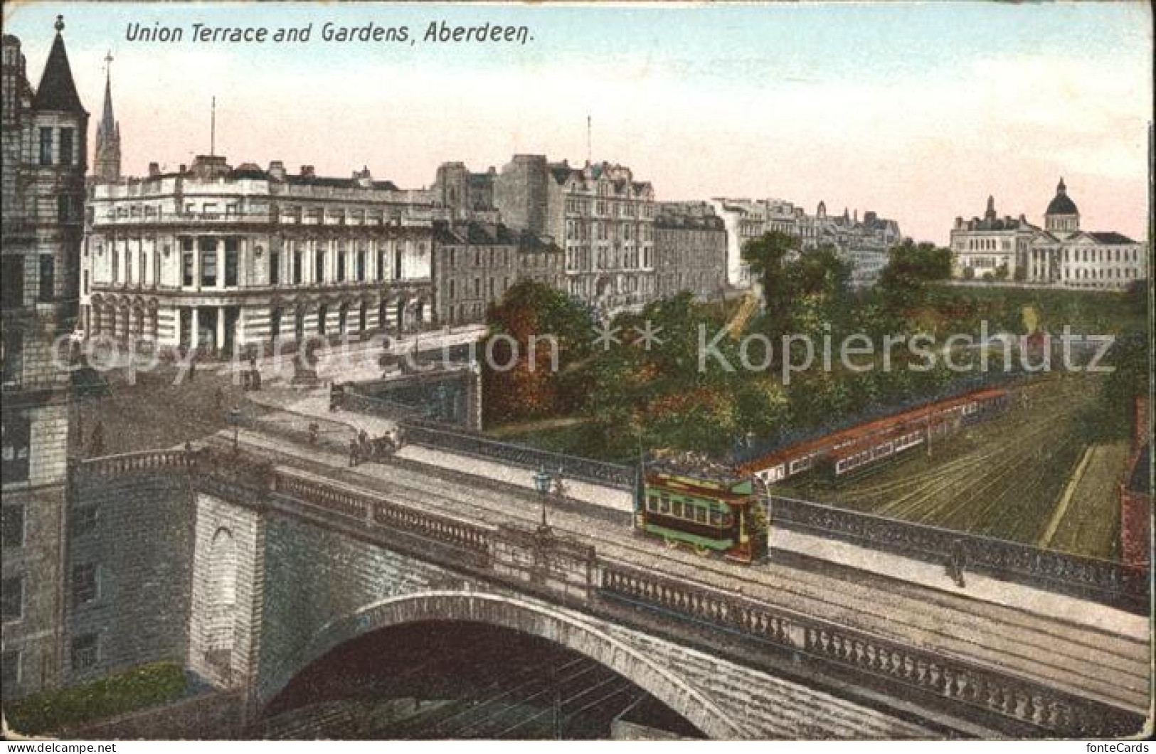 11732608 Aberdeen City Union Terrace And Gardens Tramway Bridge Aberdeen - Autres & Non Classés