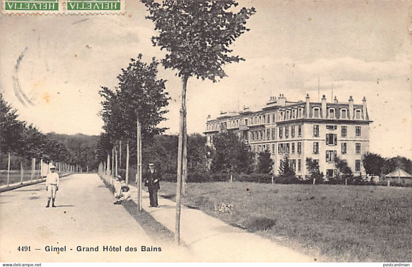 GIMEL (VD) Grand Hôtel Des Bains - Ed. C.P.N. 4491 - Gimel