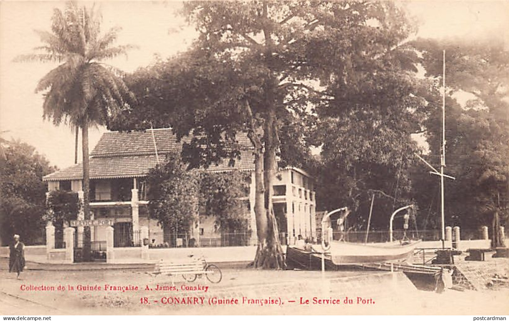 Guinée - CONAKRY - Le Service Du Port - Ed. A. James 18 - Guinée Française