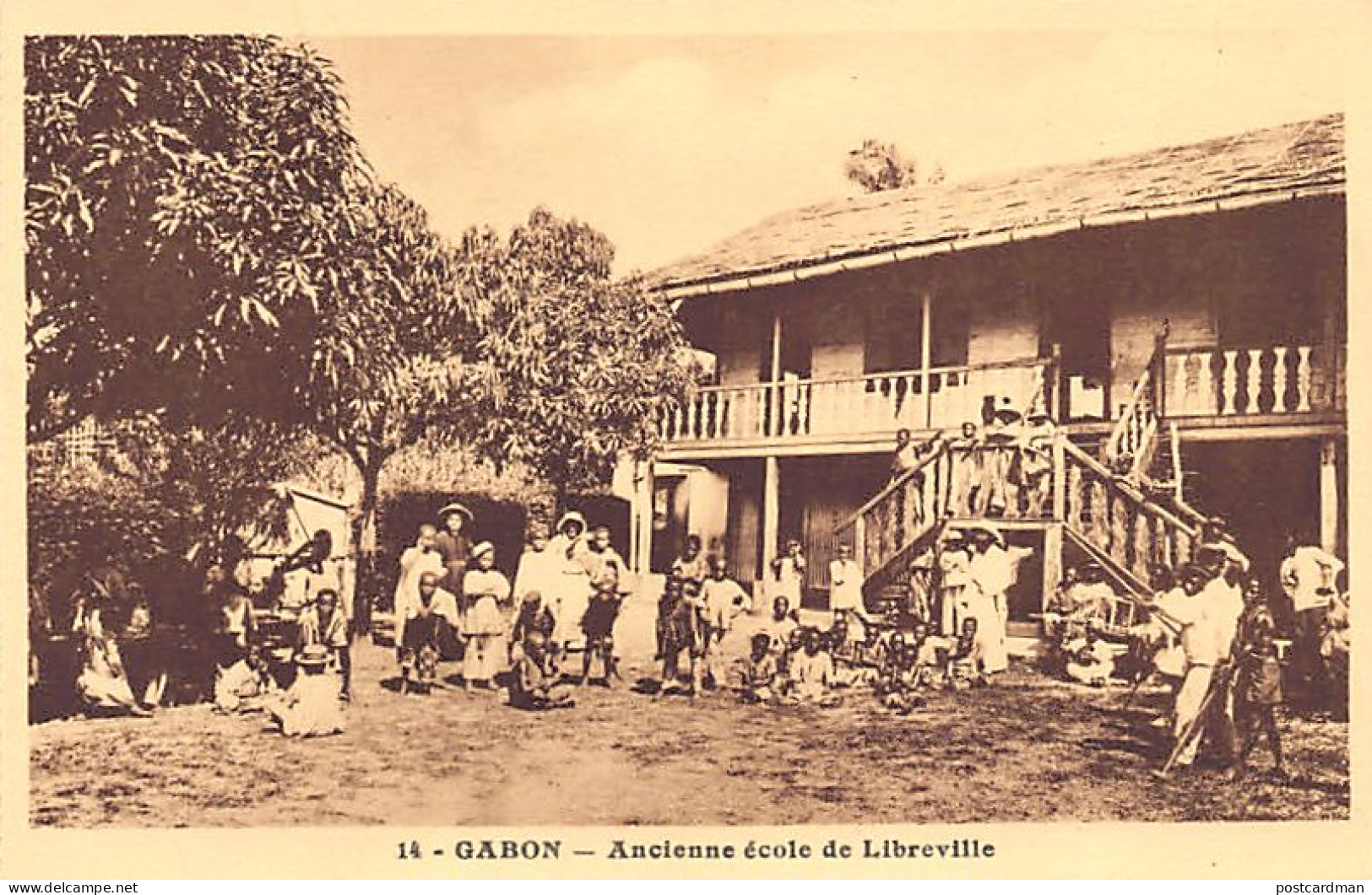 Gabon - Ancienne école De Libreville - Ed. Spiritus 14 - Gabun