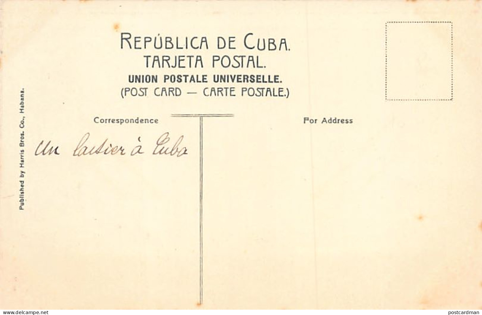 Cuba - Vendedor De Leche - Ed. Harris Bros. Co.  - Cuba
