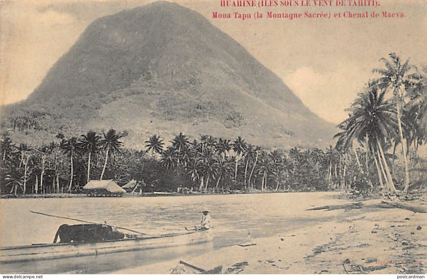 Polynésie - HUAHINE - Moua Tapu - Ed. A. Itchner - Polynésie Française