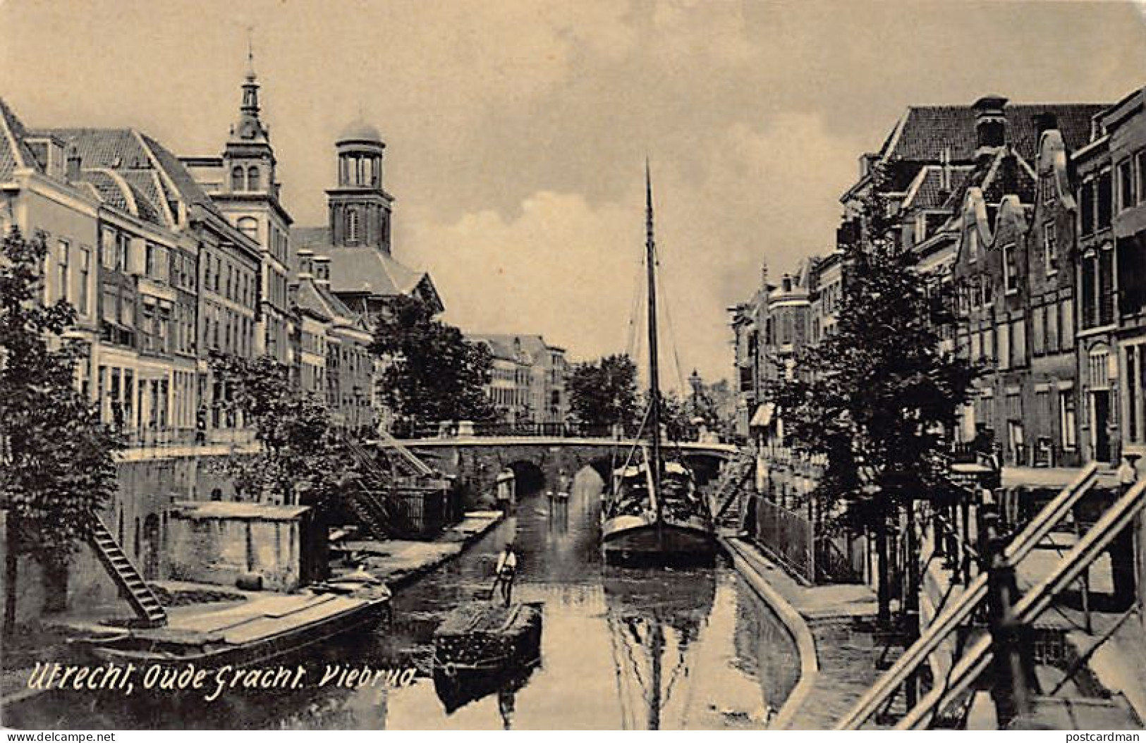 UTRECHT - Oude Gracht Viebrug - Uitg. Dr. Trenkler Co. Utr. 70 - Utrecht