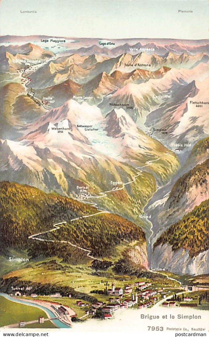 Suisse - BRIGUE (VS) Le Simplon - Ed. C.P.N. 7953 - Brigue-Glis 