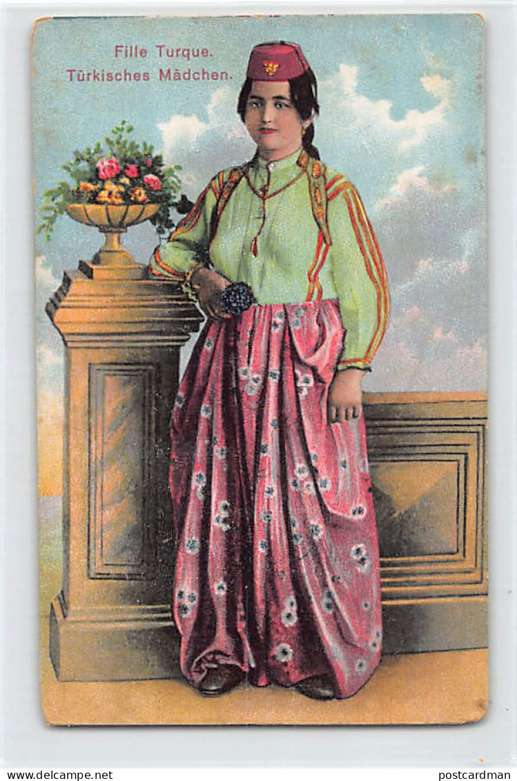 Bosnia - Turkish Girl - Publ. M. & M. L. 12013 - Bosnië En Herzegovina