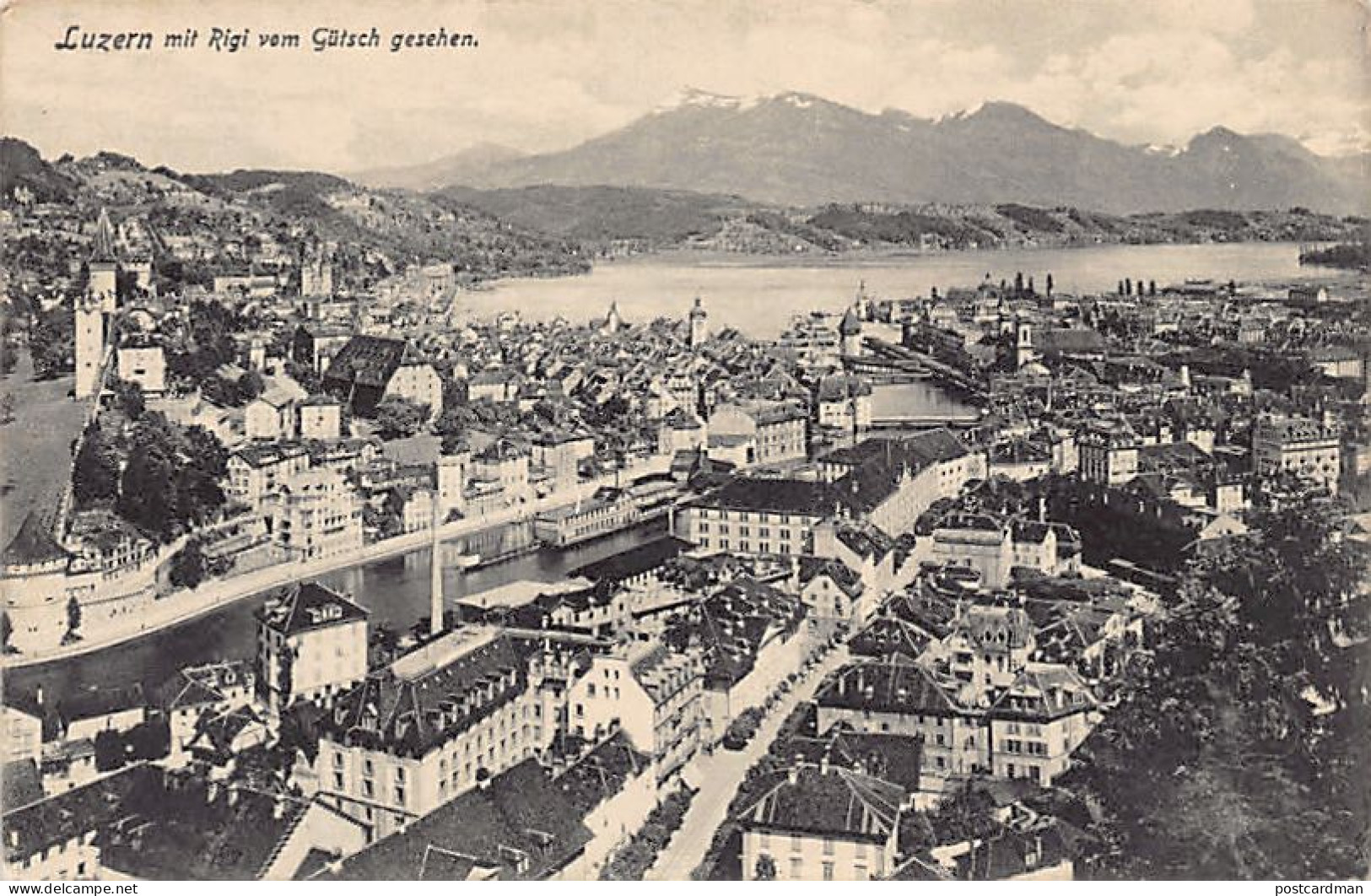 LUZERN - Totalansicht - Verlag E. Goetz 2217 - Luzern