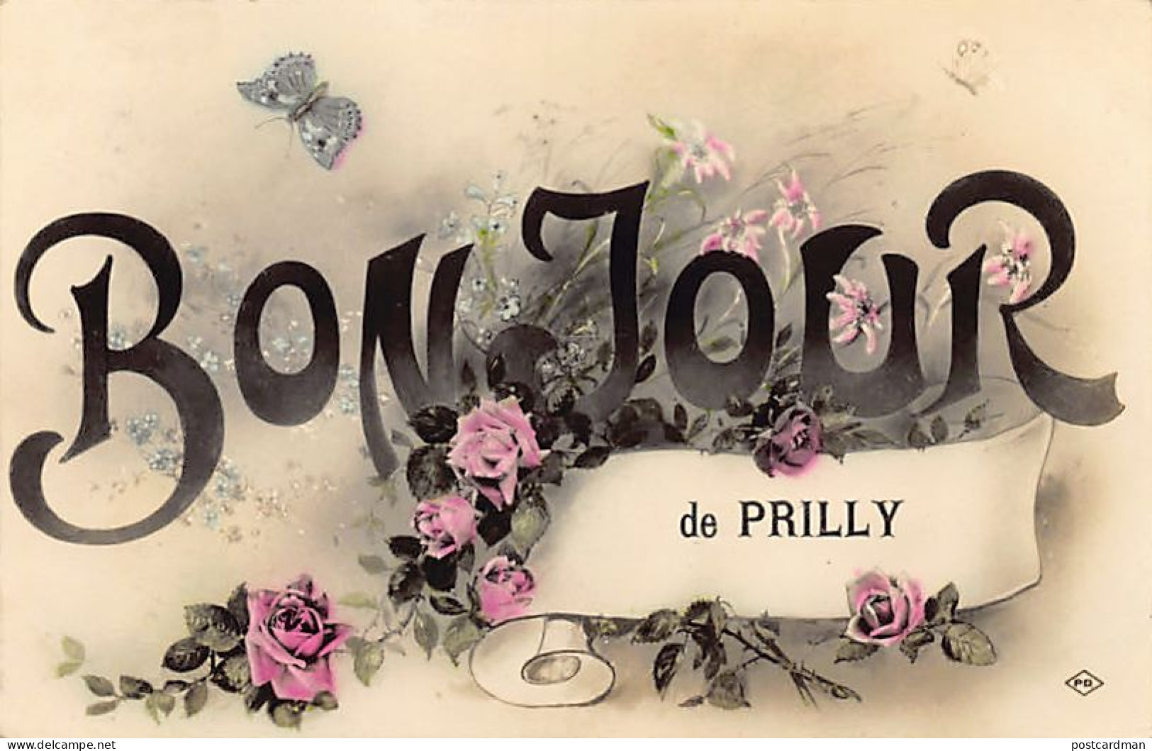 PRILLY (VD) Bonjour De - Roses - Ed. Perrochet & David  - Prilly