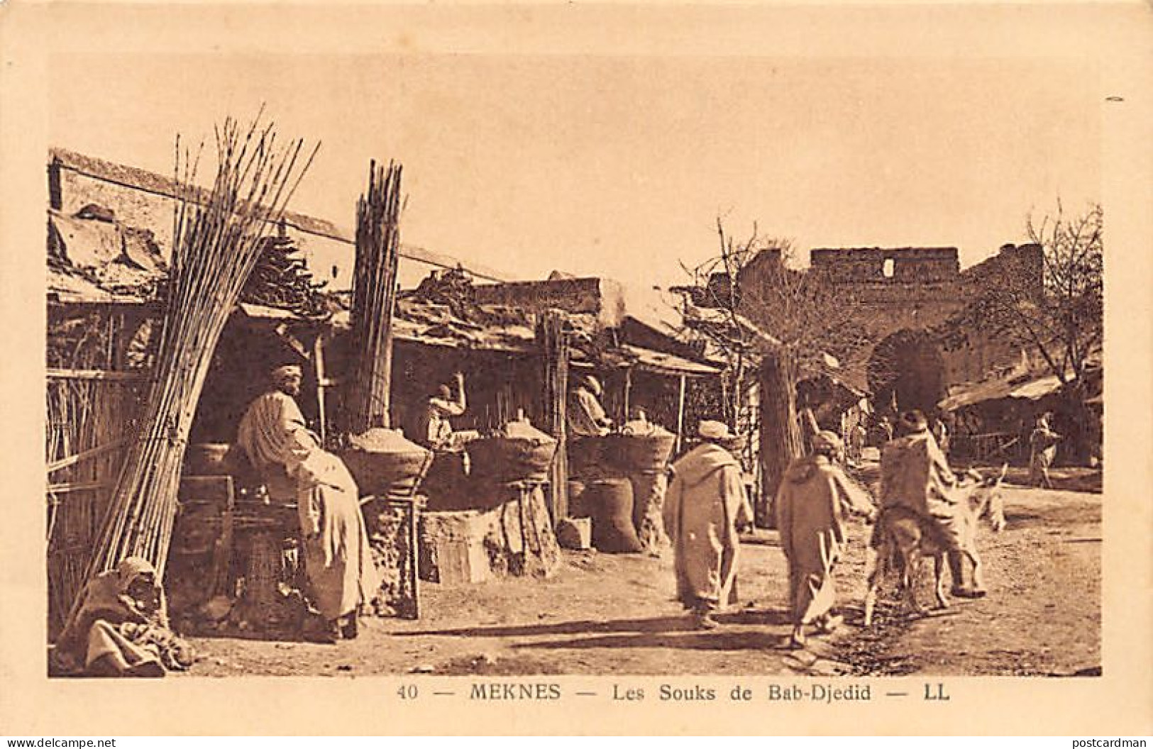 Maroc - MEKNÈS - Les Souks De Bab-Djedid - Ed. Levy L.L. 40 - Meknès