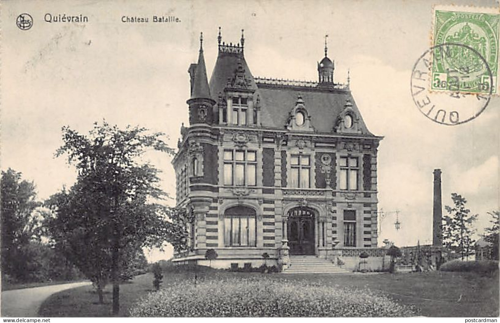 Belgique - QUIÉVRAIN (Hainaut) Château Bataille - Ed. Nels A. Vasseur - Quievrain
