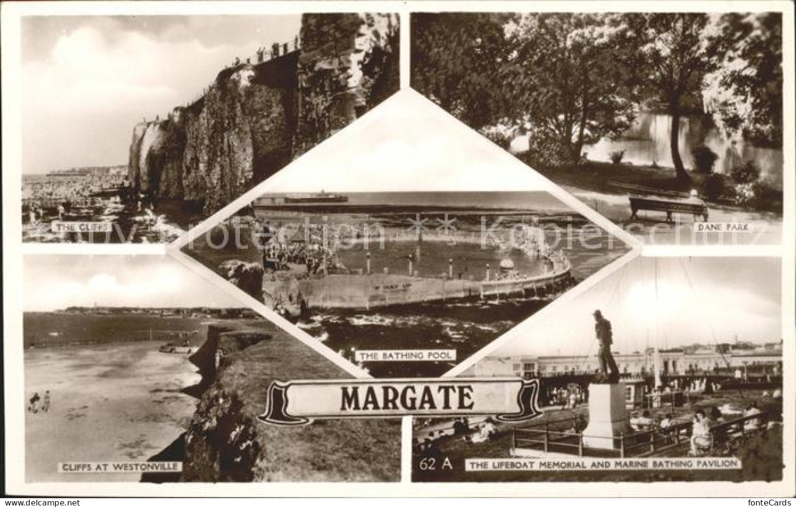 11732557 Margate UK Cliffs Dane Park Lifeboat Memorial Marine Bathing Pavilion B - Andere & Zonder Classificatie