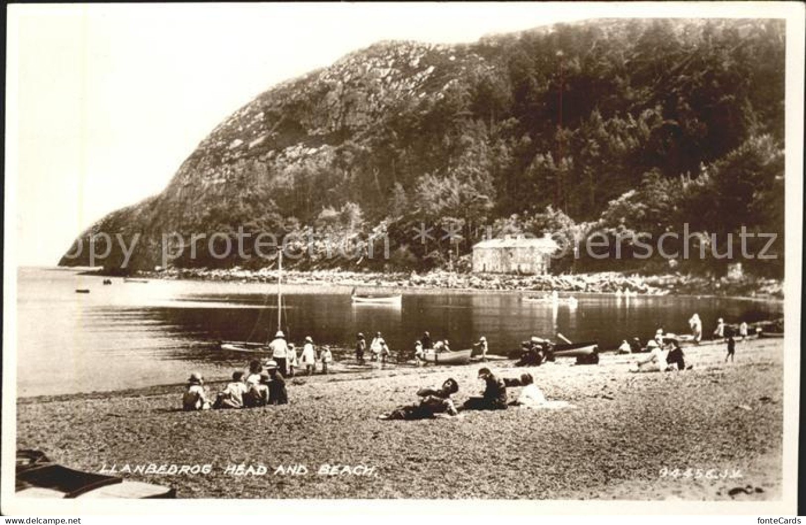 11732491 Llanbedrog Head And Beach Valentine's Post Card Gwynedd - Autres & Non Classés