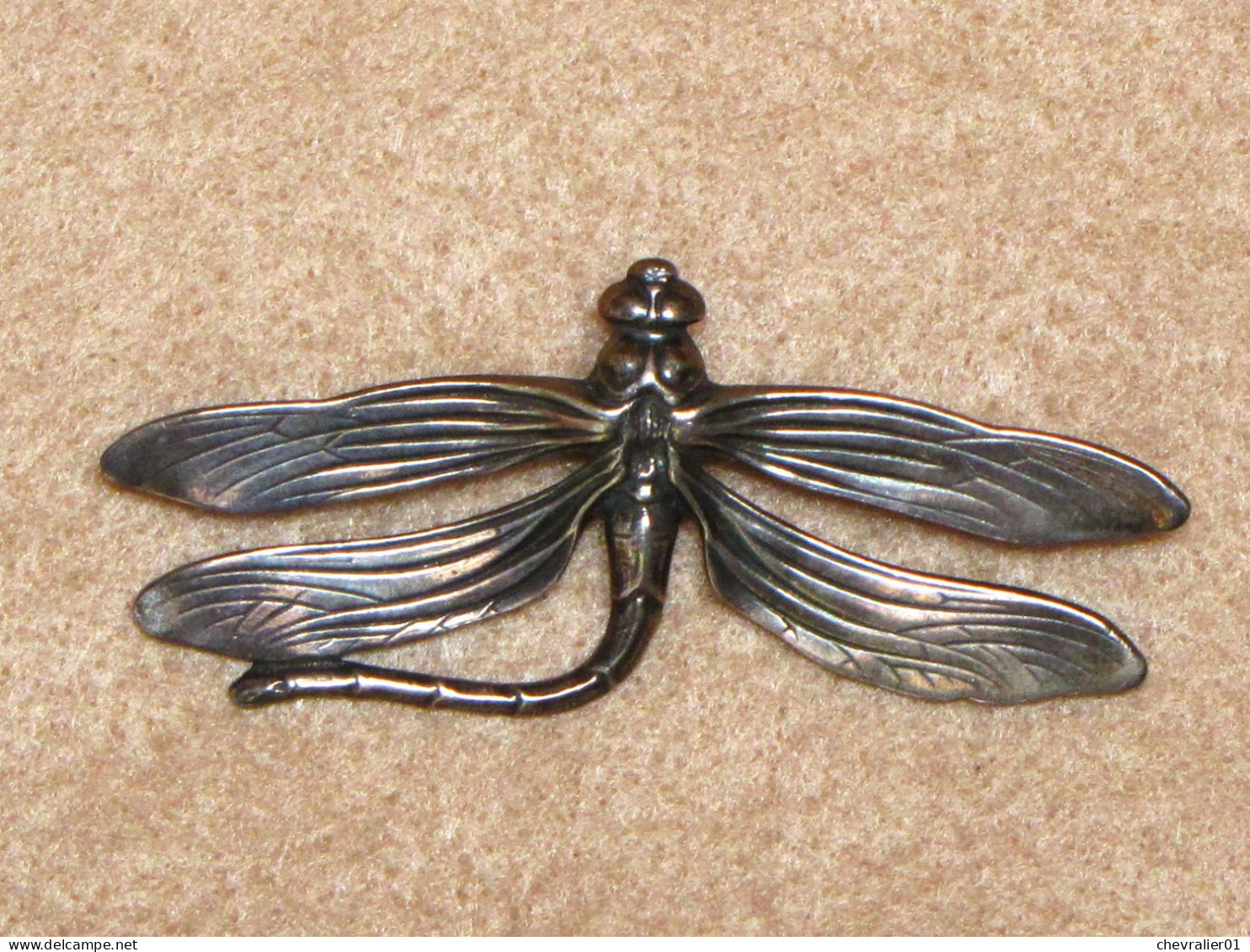Bijoux-broche_46_Libellule-Dragonfly-Libelle &ndash; Argent 925 - Spille