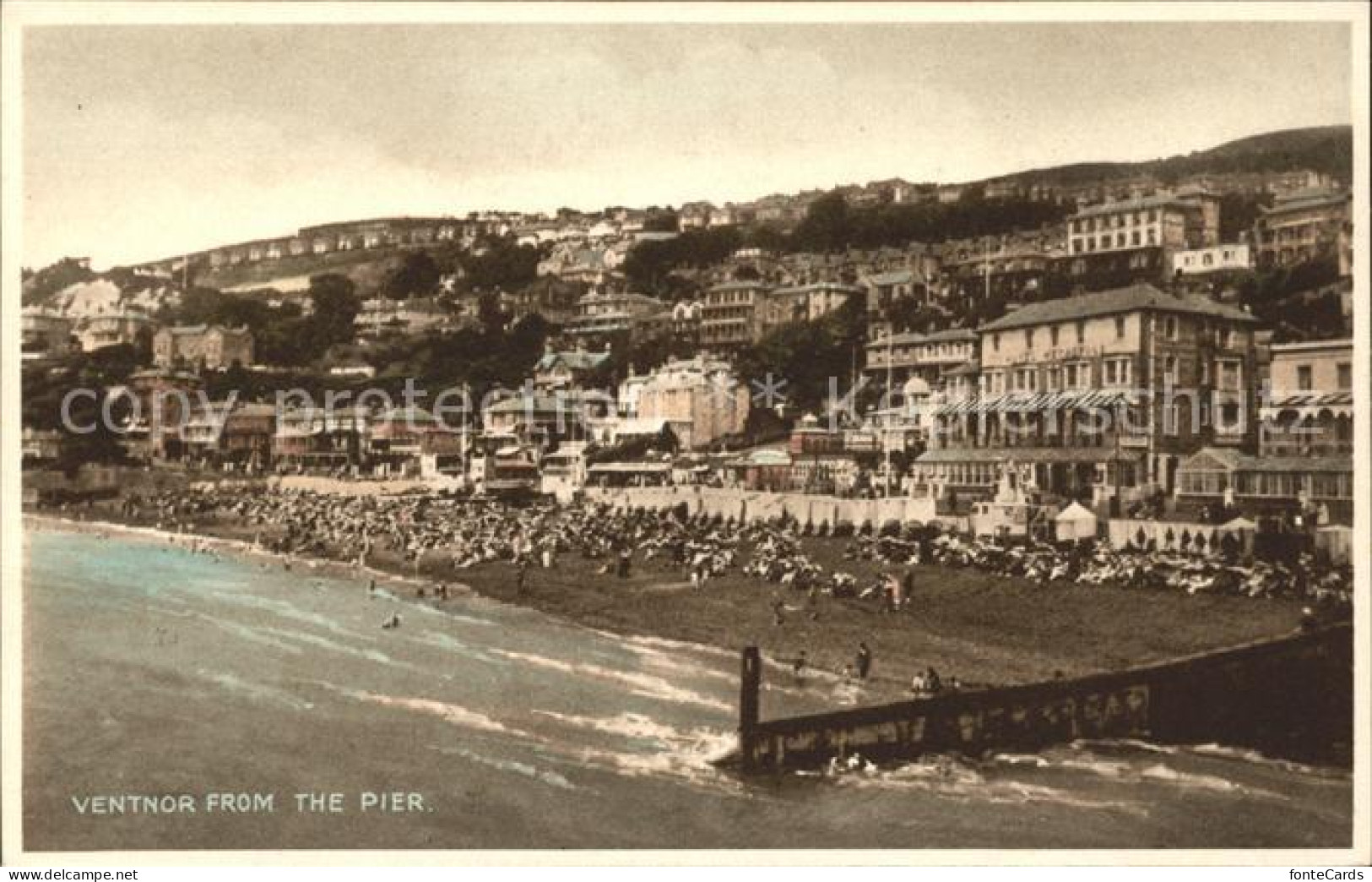 11732417 Ventnor Isle Of Wight View From The Pier Beach Shanklin - Andere & Zonder Classificatie