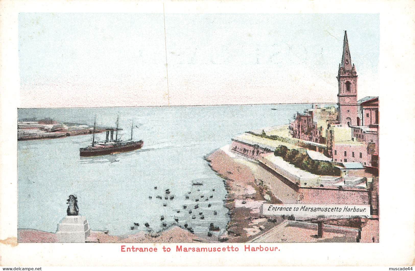 MALTA - ENTRANCE TO MARSAMUSCETTO HARBOUR - Malte