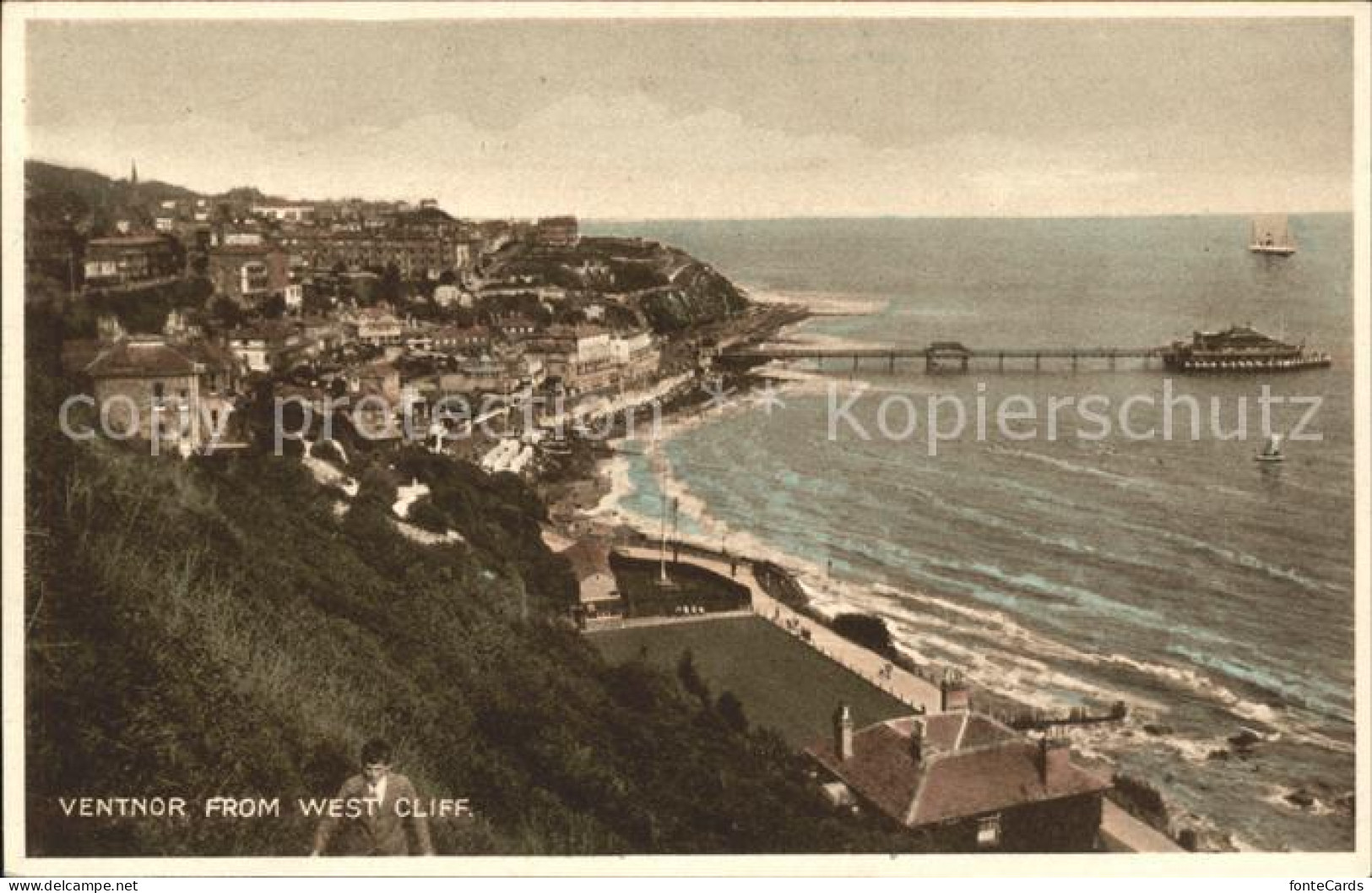 11732415 Ventnor Isle Of Wight View From West Cliff Shanklin - Altri & Non Classificati