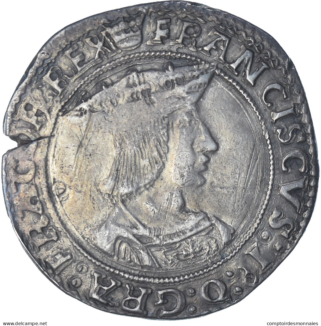 France, François Ier, Teston, Paris, 2nd Type, Argent, TB+, Gadoury:279B - 1515-1547 François 1er