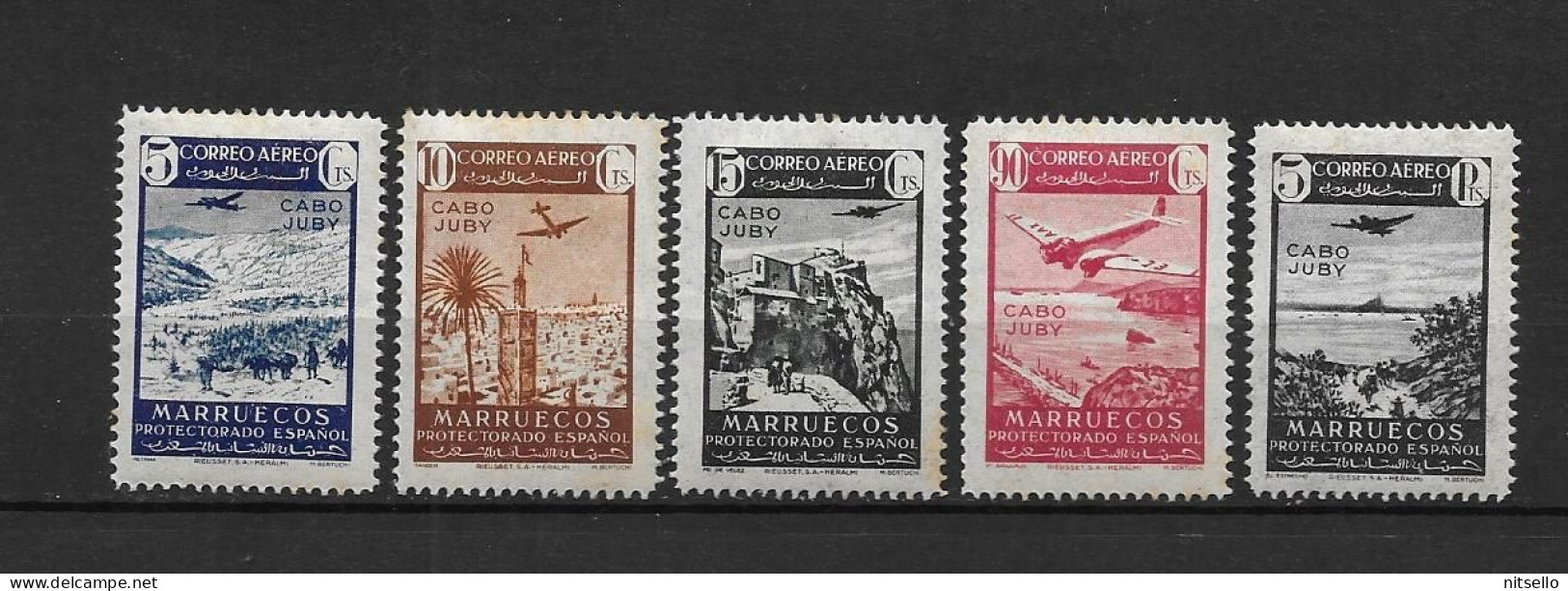 LOTE 2182  /// (C085)  CABO JUBY 1942  EDIFIL Nº: 133/137 *MH     ¡¡¡ - LIQUIDATION - JE LIQUIDE !!! - Kaap Juby