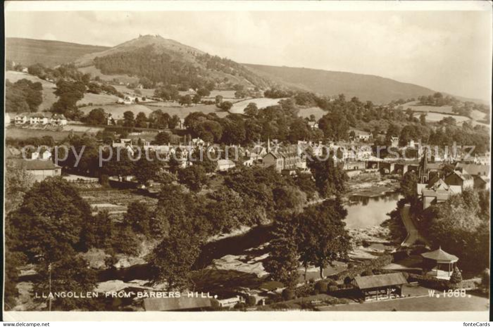 11732284 Llangollen Panorama View From Barbers Hill Denbighshire - Sonstige & Ohne Zuordnung