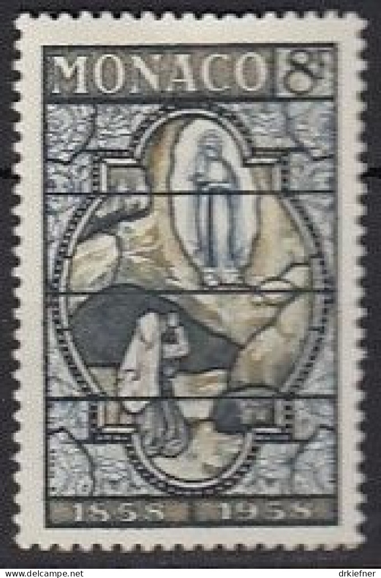 MONACO  594, Postfrisch **, Mit Fehlfarbe, Lourdes, 1958 - Ungebraucht