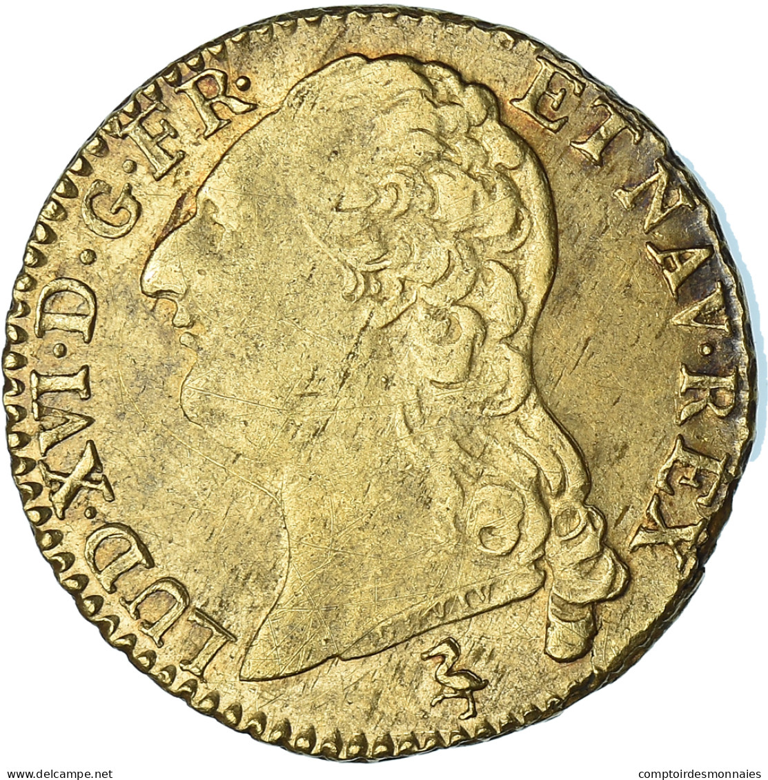 Monnaie, France, Louis XVI, Louis D'or à La Tête Nue, 1787, Paris, TB+, Or - 1774-1791 Louis XVI