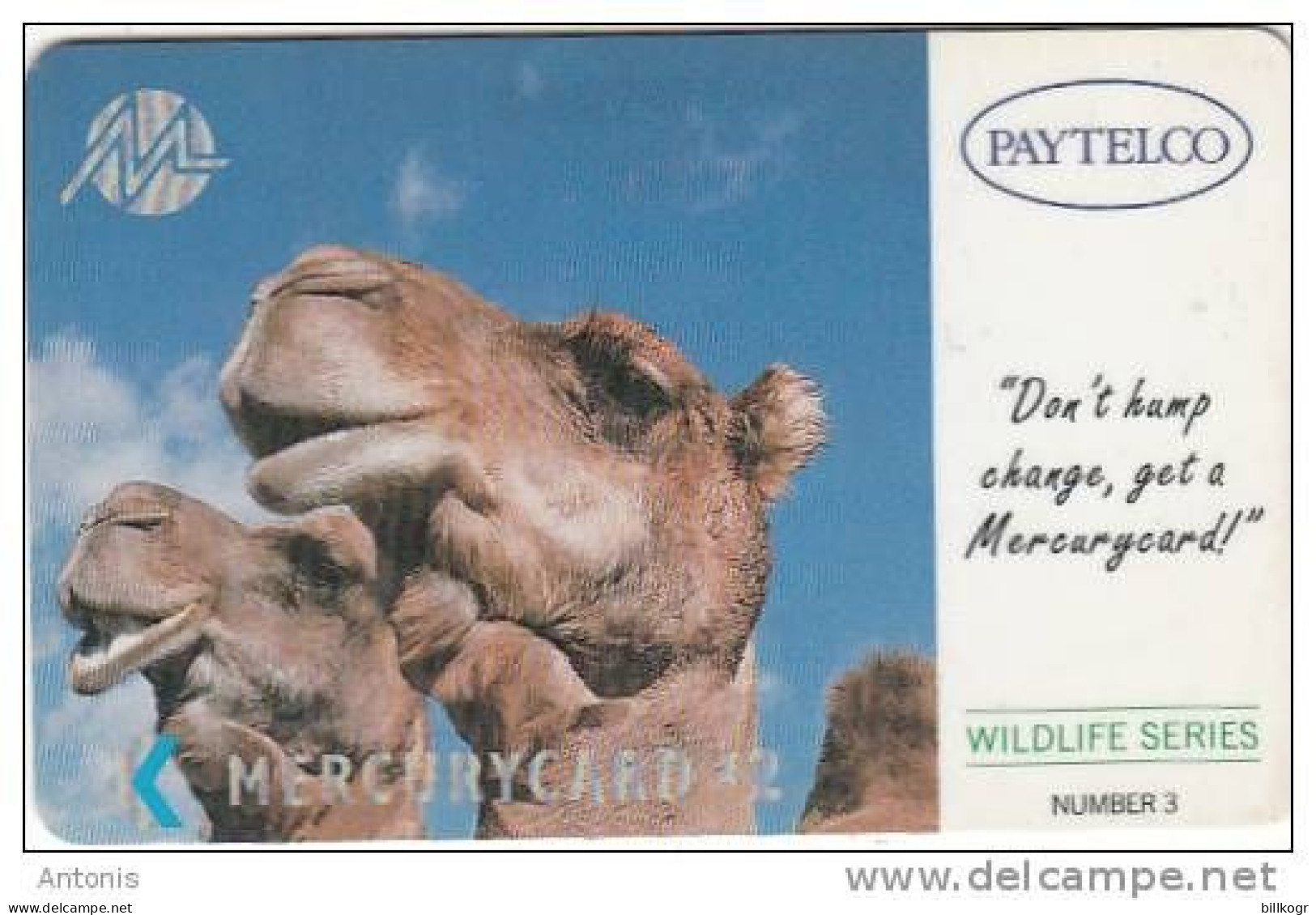 UK - Camels(PYWS004), CN : 1PAYD, Tirage %30901, Used - Mercury Communications & Paytelco