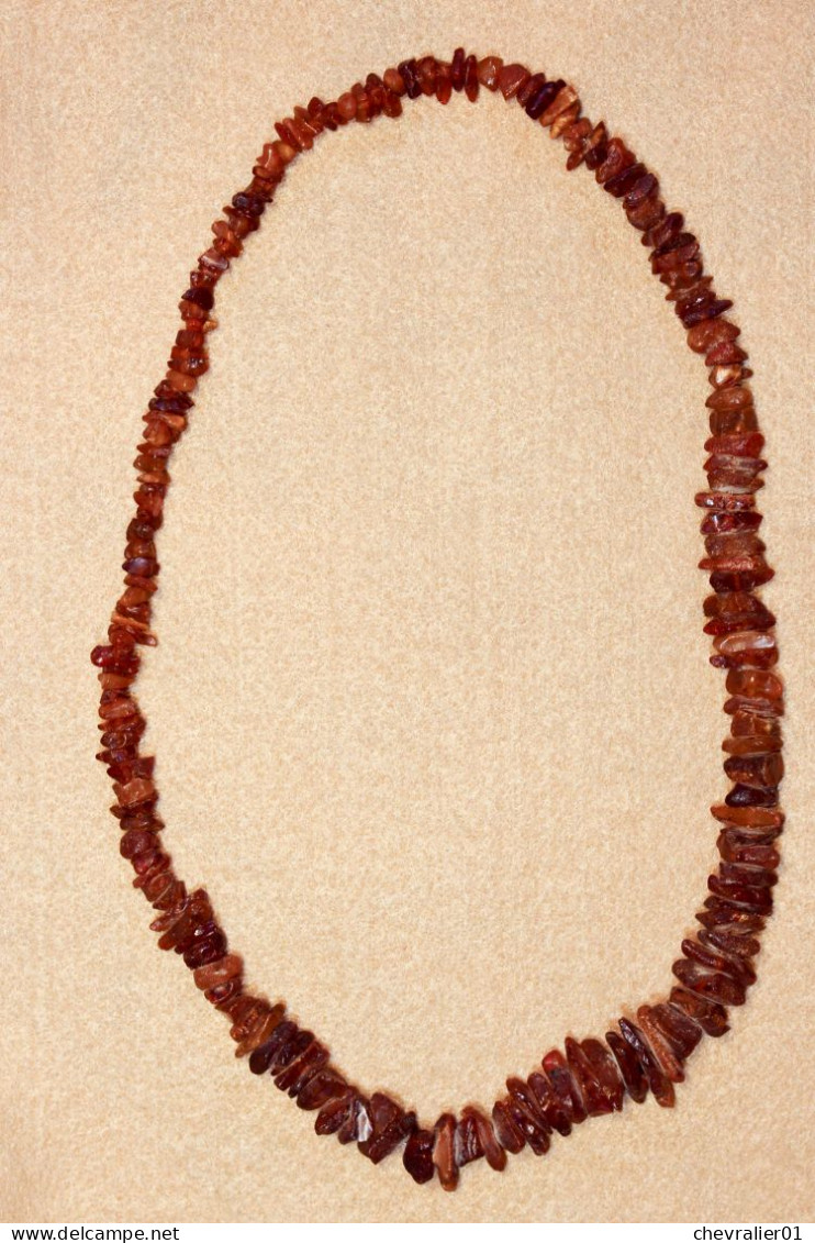 Bijoux-collier-28-ambre Brut - 60 Cm - Halsketten