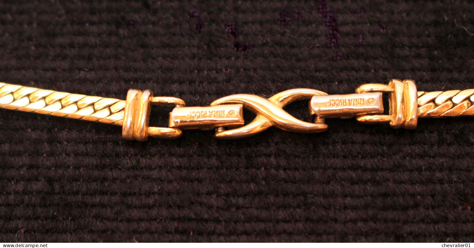 Bijoux-collier-29-Nina Ricci Strasses Et Dorures_41 Cm - Halsketten