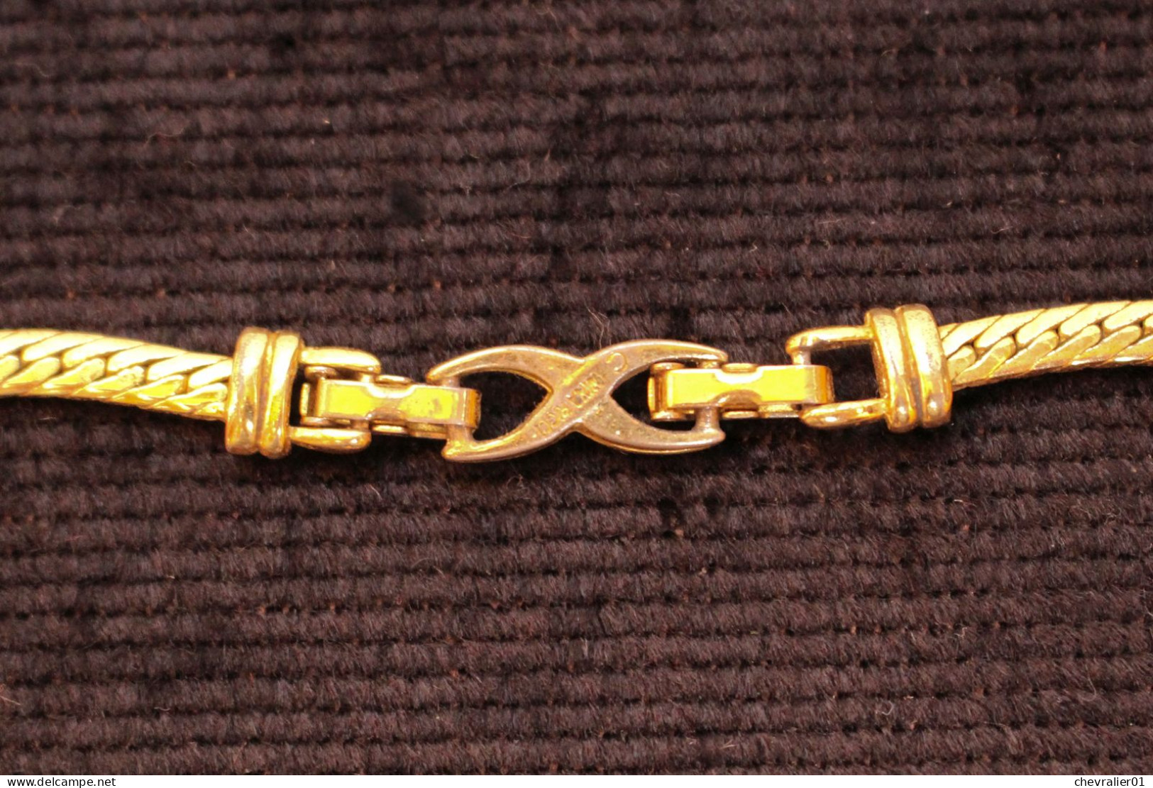 Bijoux-collier-29-Nina Ricci Strasses Et Dorures_41 Cm - Necklaces/Chains