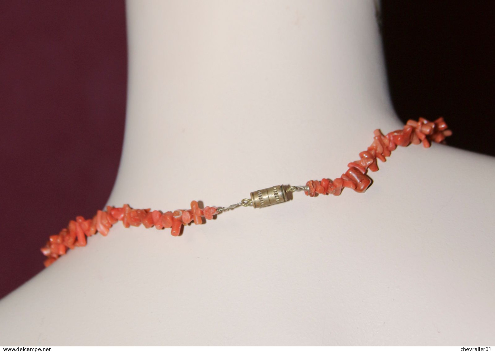 Bijoux-collier-34-corail Rouge - Colliers/Chaînes