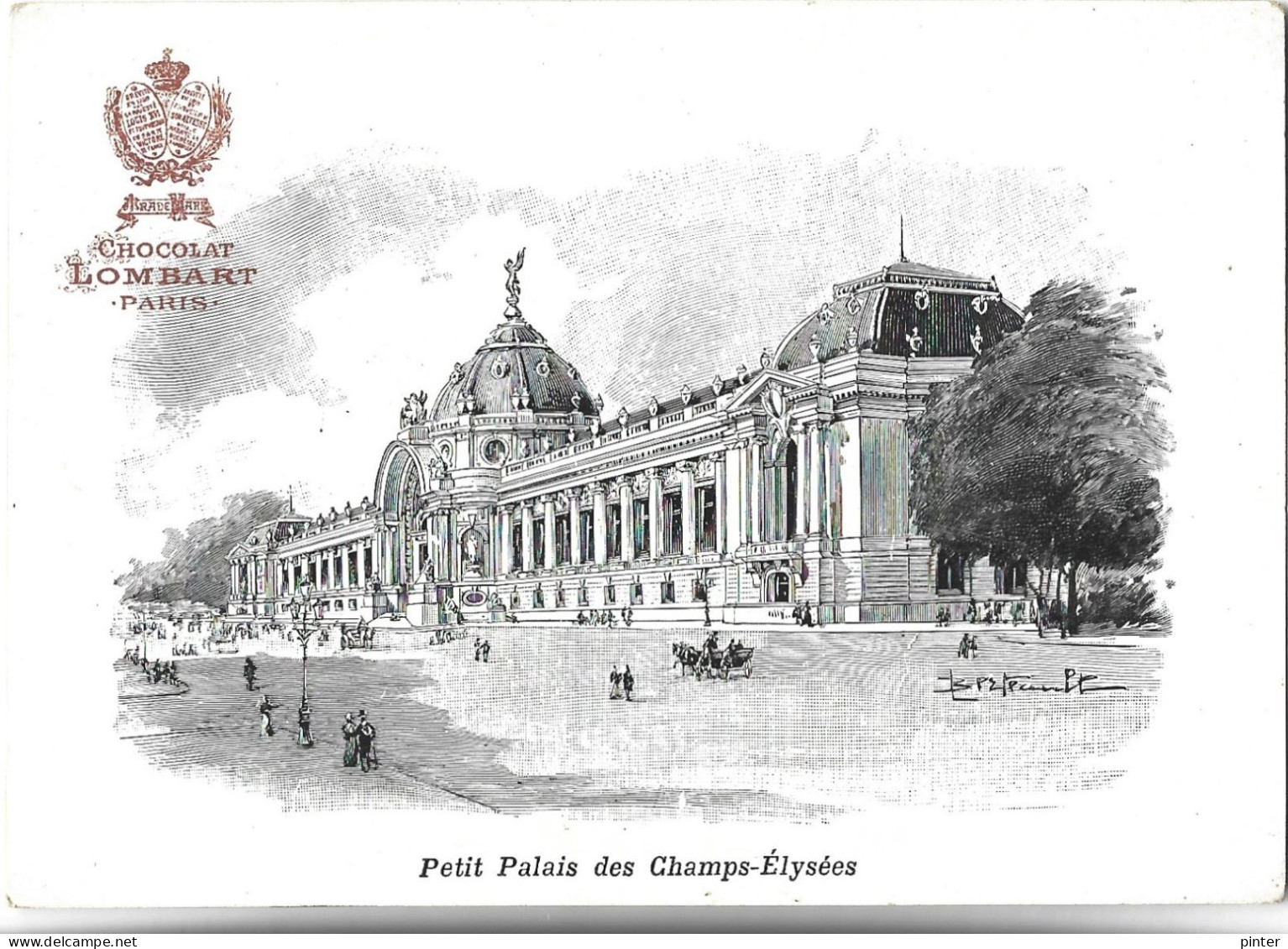 CHROMO - Chocolat LOMBART - PARIS - Petit Palais Des Champs Elysées - Lombart