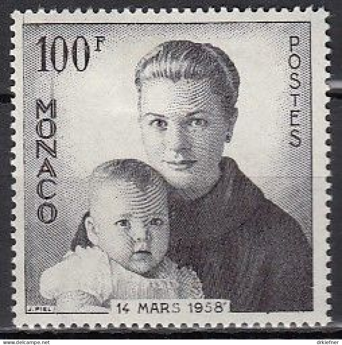 MONACO  587, Ungebraucht *, Geburt Von Erbprinz Albert, 1958 - Unused Stamps
