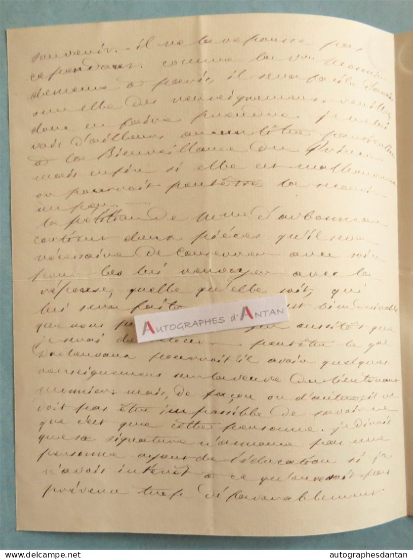● Duc De MONTMORENCY (lequel ?) Note Manuscrite à  Laplagne-Barris - Duc D'Aumale - Lettre Autographe L.A.S - Familles Royales