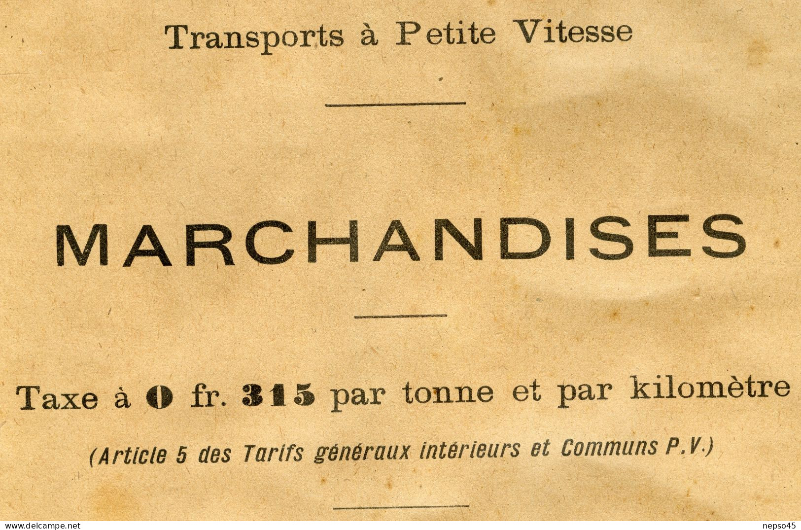 Instructions Générales.1926.Transport à Petite Vitesse.Chemins De Fer.Alsace-Lorraine.de L'Est.d'Etat.du Midi.du No - Spoorweg