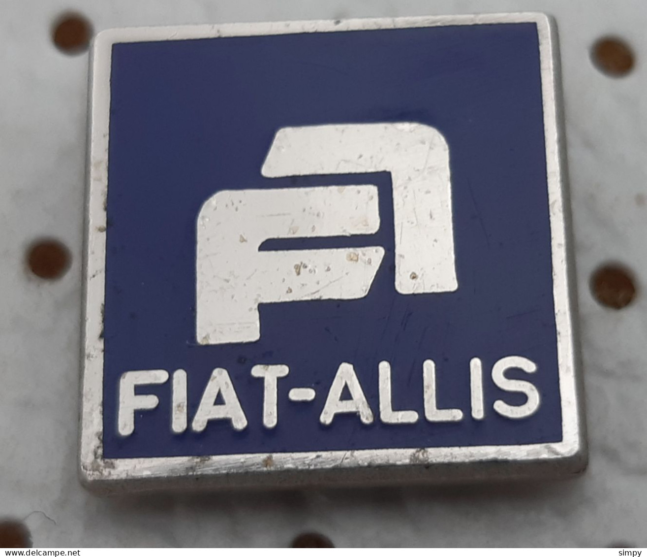 FIAT ALLIS Car Logo Vintage Pin - Fiat