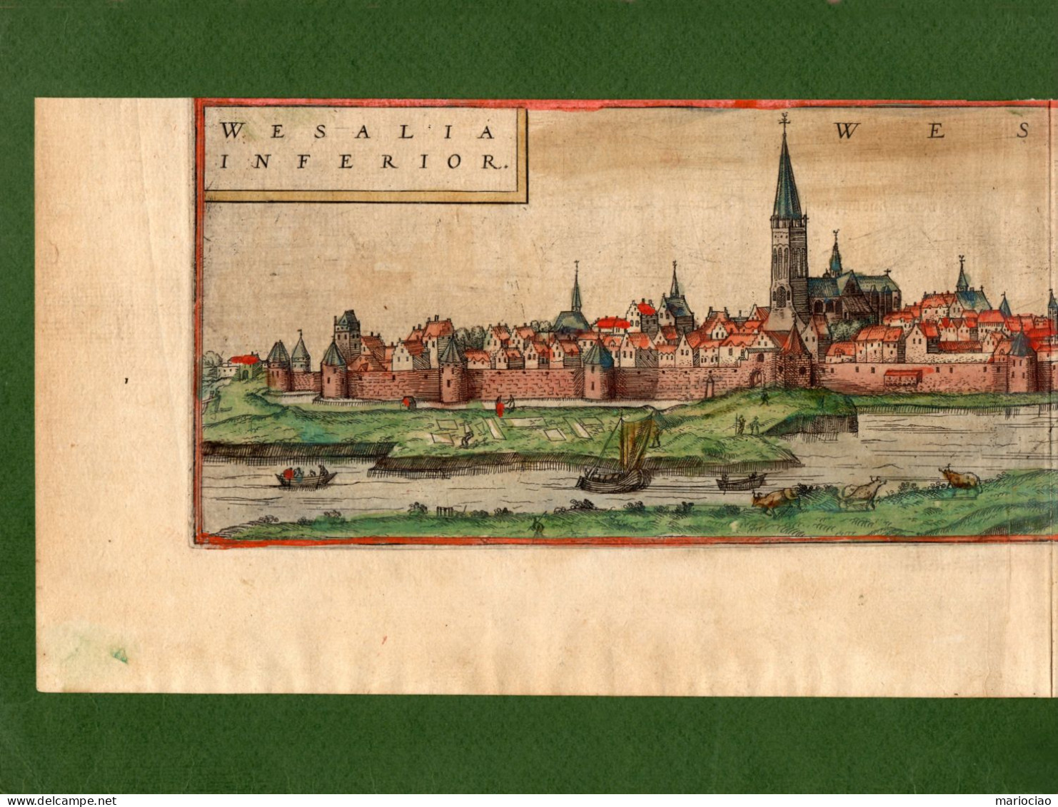 ST-DE WESEL - Wesalia Inferior 1580 Braun & Hogenberg Civitates Orbis Terrarum - Estampes & Gravures