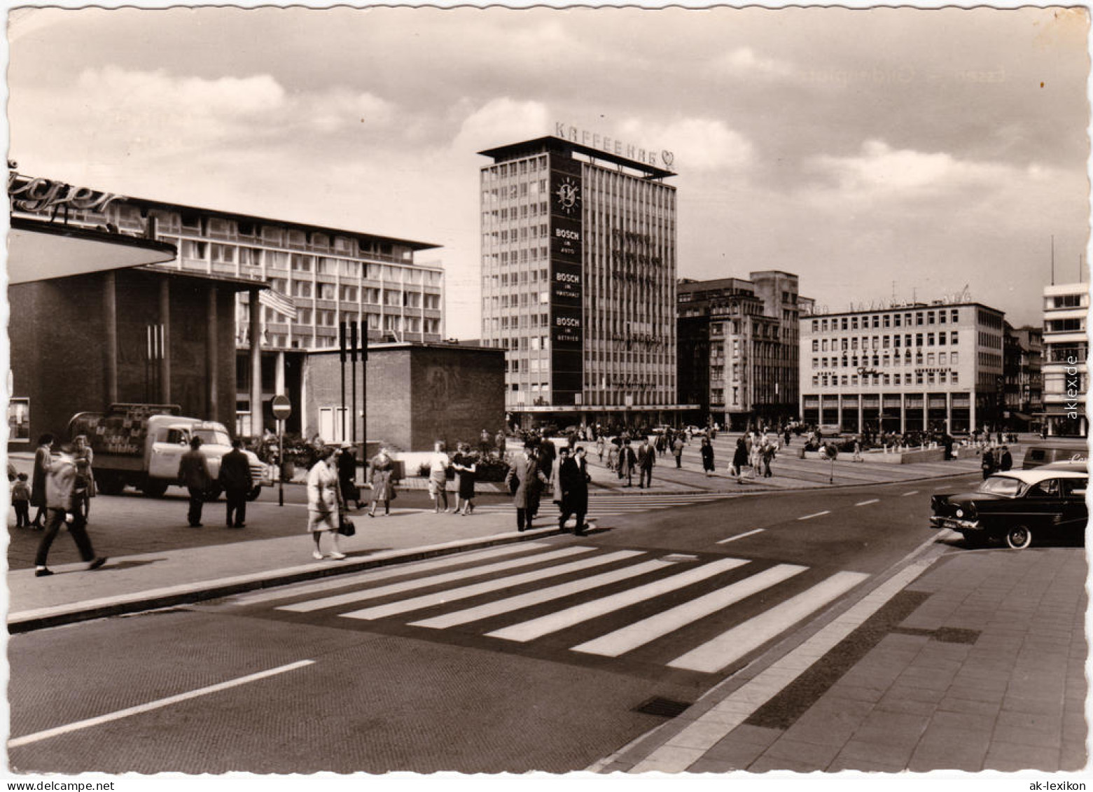 Essen (Ruhr) Gildenplatz - Belebt  Foto Anichtskarte 1962 - Essen