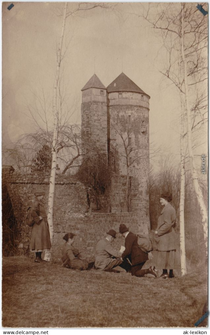 Ansichtskarte Stolpen Burg Stolpen 1924 Privatfoto - Stolpen