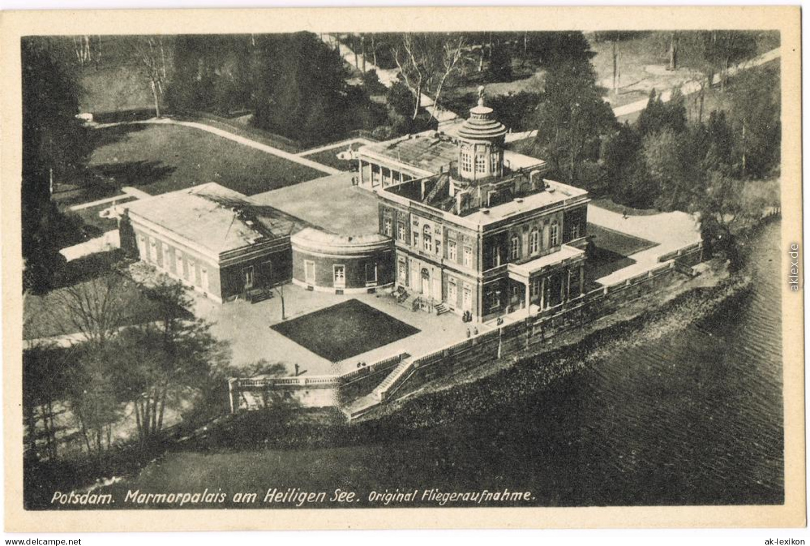 Potsdam Luftbild Marmorpalais Am Heiligen See Ansichtskarte 1930 - Potsdam