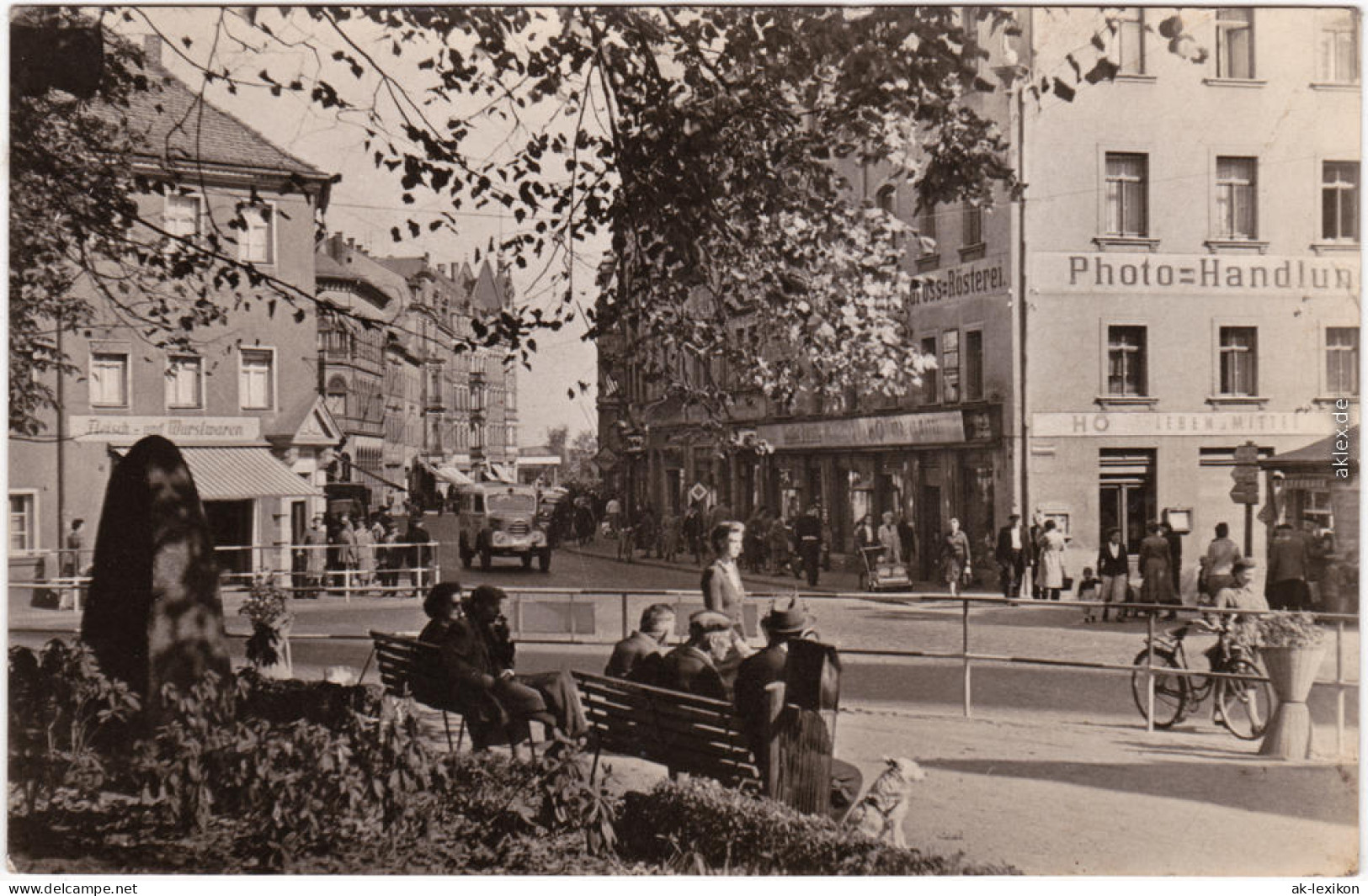 Löbau Bahnhofstraße - Foto-Handlung Ansichtskarte 1965 - Loebau