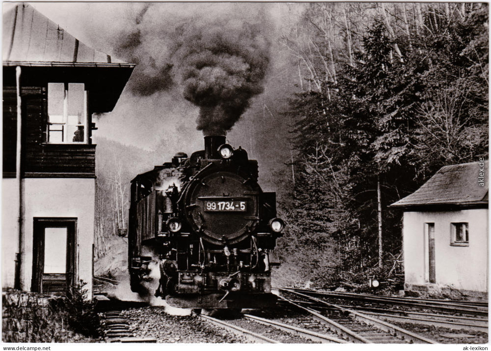 Kipsdorf Altenberg (Erzgebirge) Schmalspurbahn Bahnhof 1985 - Kipsdorf